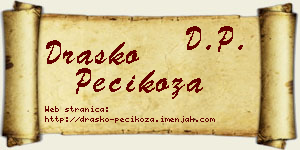 Draško Pecikoza vizit kartica